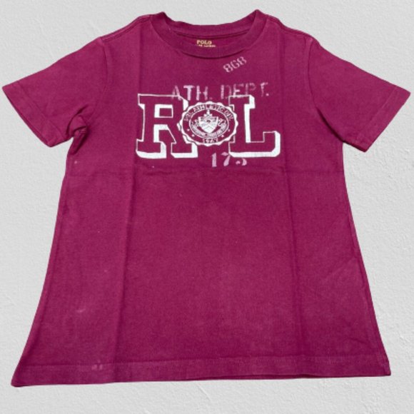 Polo Ralph Lauren Kid Boys Tee Short Sleeve Crew Neck T Shirt Size 4/4t - Picture 1 of 9